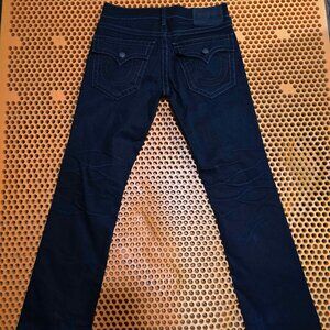 True Religion Mens Ricky Jeans 32W Black